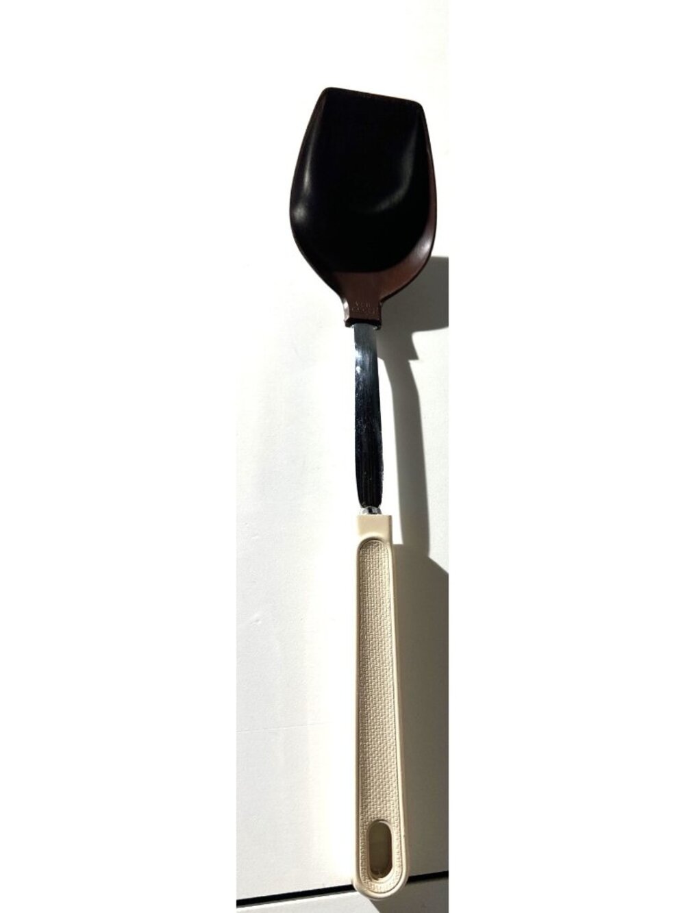 Vintage Ekco USA Brown & Beige Spatula With Heat-Resistant Head 400°F Max
